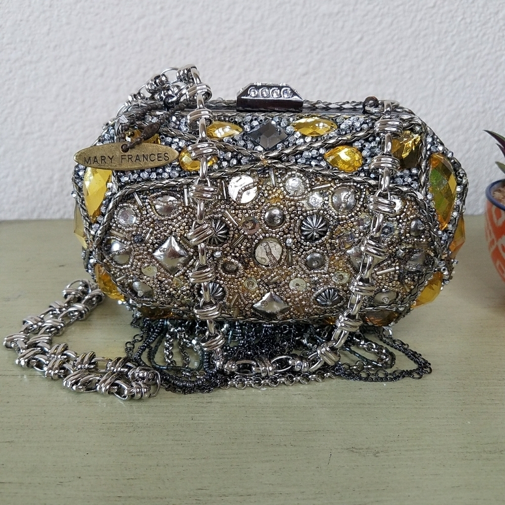 Mary Frances Jewel Crystal Embellished Clutch